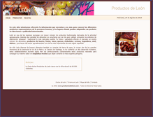 Tablet Screenshot of productosdeleon.com